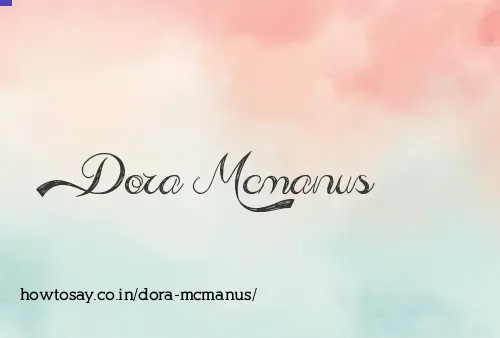 Dora Mcmanus