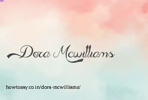 Dora Mcwilliams