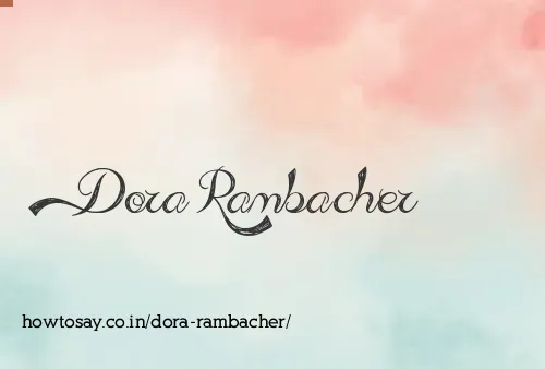 Dora Rambacher
