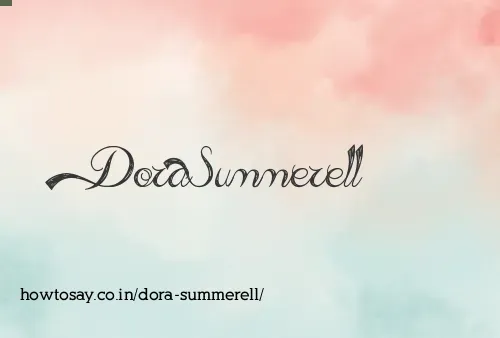 Dora Summerell