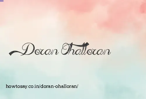 Doran Ohalloran
