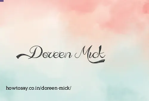 Doreen Mick