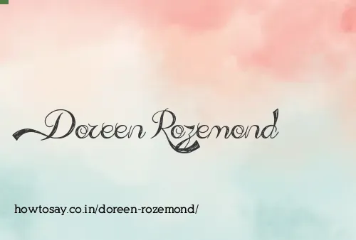 Doreen Rozemond