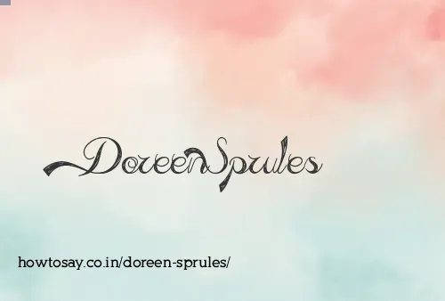 Doreen Sprules