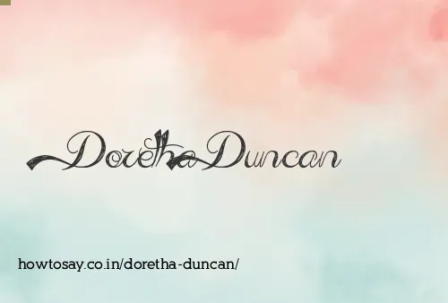 Doretha Duncan