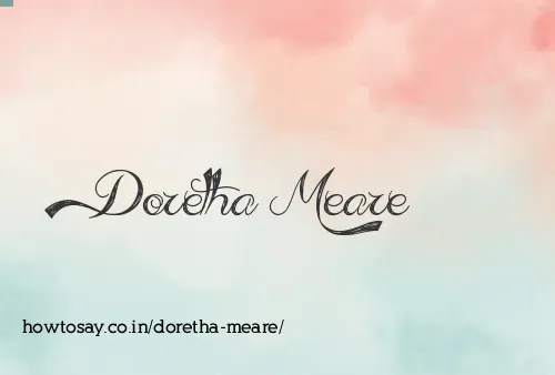 Doretha Meare