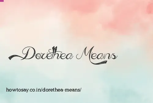 Dorethea Means