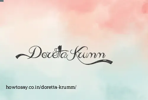 Doretta Krumm