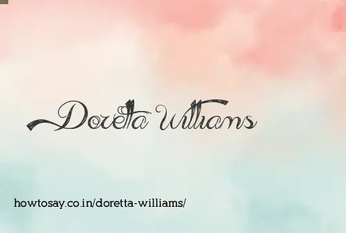 Doretta Williams