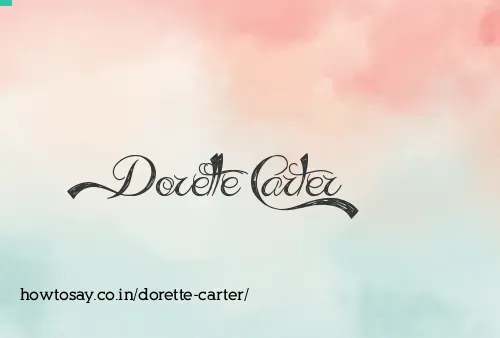 Dorette Carter