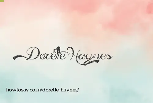 Dorette Haynes