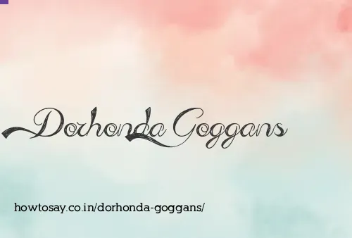 Dorhonda Goggans