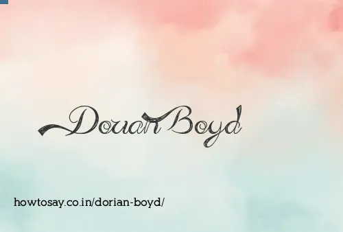 Dorian Boyd