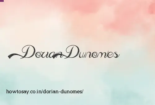 Dorian Dunomes
