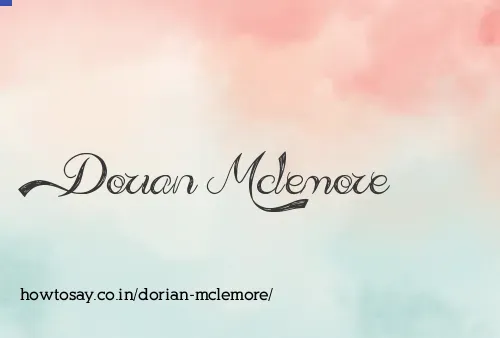 Dorian Mclemore