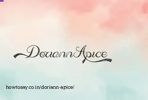 Doriann Apice