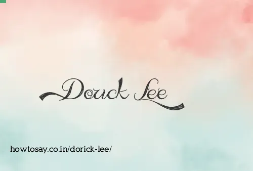 Dorick Lee
