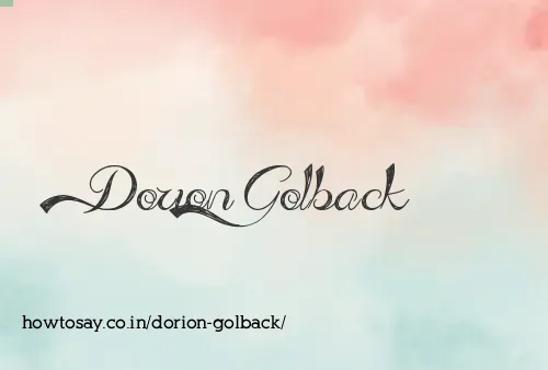 Dorion Golback