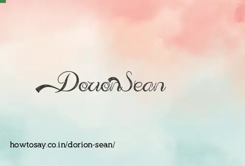 Dorion Sean
