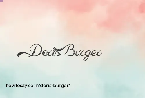 Doris Burger