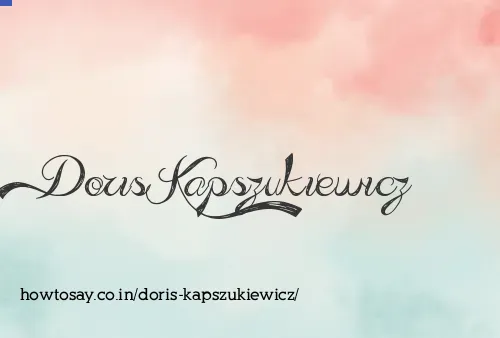 Doris Kapszukiewicz