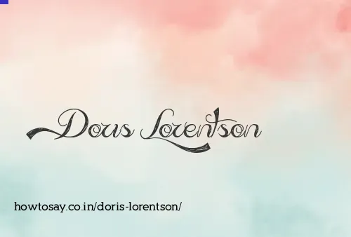Doris Lorentson