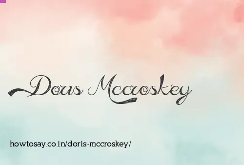 Doris Mccroskey