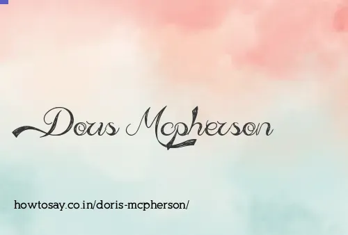 Doris Mcpherson