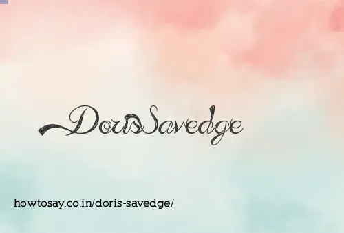 Doris Savedge