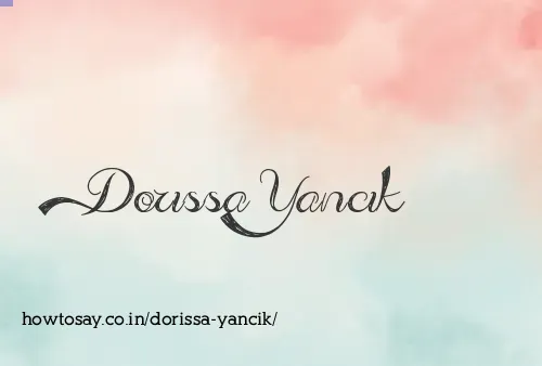 Dorissa Yancik