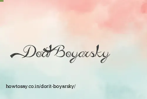 Dorit Boyarsky