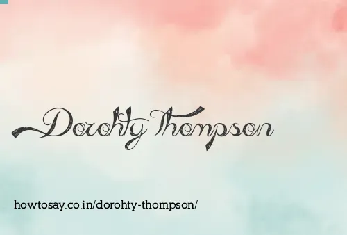 Dorohty Thompson