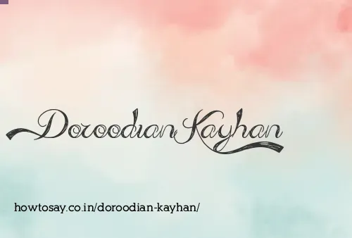 Doroodian Kayhan