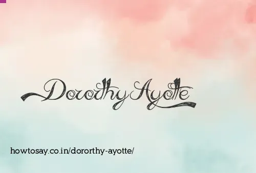 Dororthy Ayotte