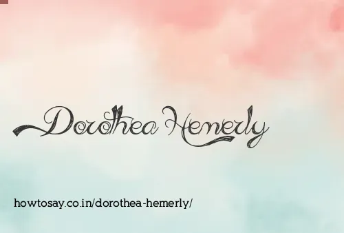 Dorothea Hemerly