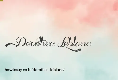Dorothea Leblanc