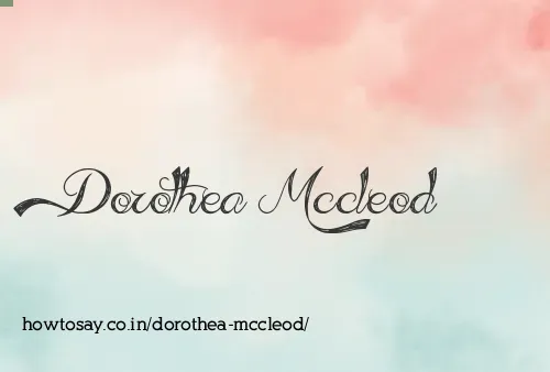 Dorothea Mccleod