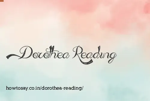 Dorothea Reading