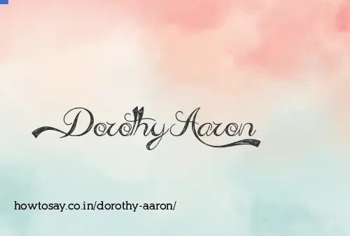 Dorothy Aaron