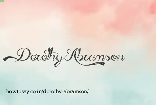 Dorothy Abramson