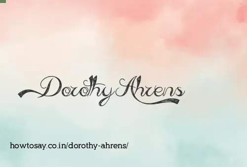 Dorothy Ahrens