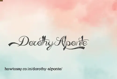 Dorothy Alponte