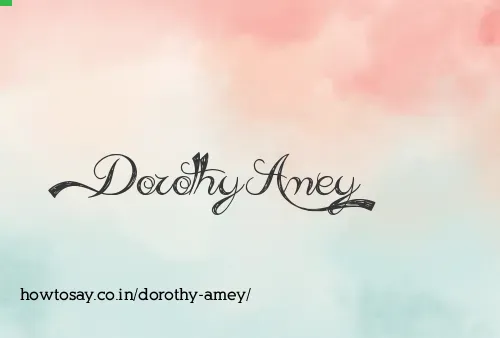 Dorothy Amey