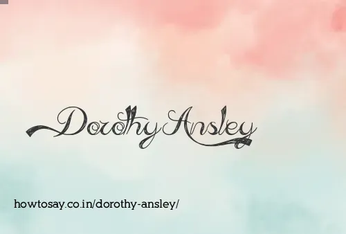Dorothy Ansley