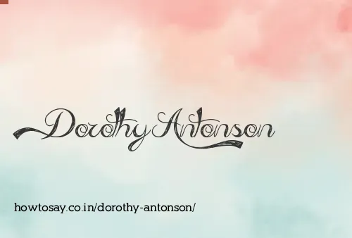 Dorothy Antonson