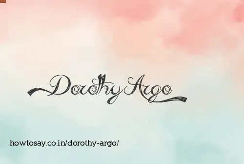 Dorothy Argo