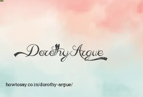 Dorothy Argue