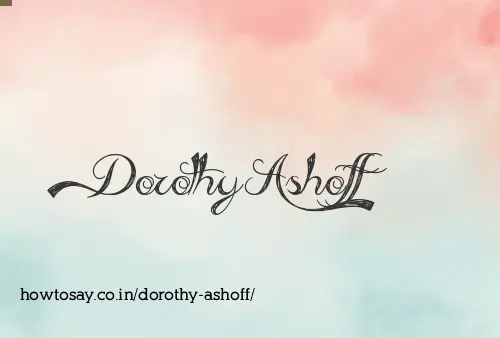 Dorothy Ashoff