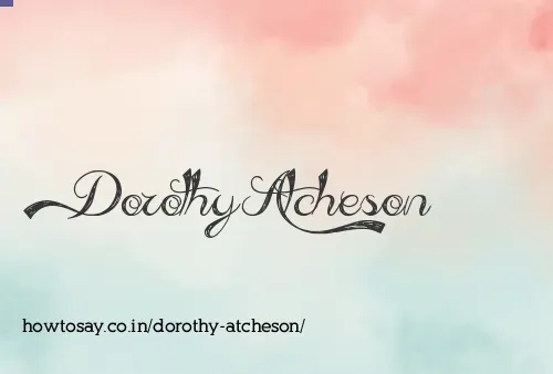 Dorothy Atcheson