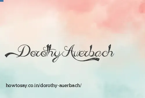 Dorothy Auerbach